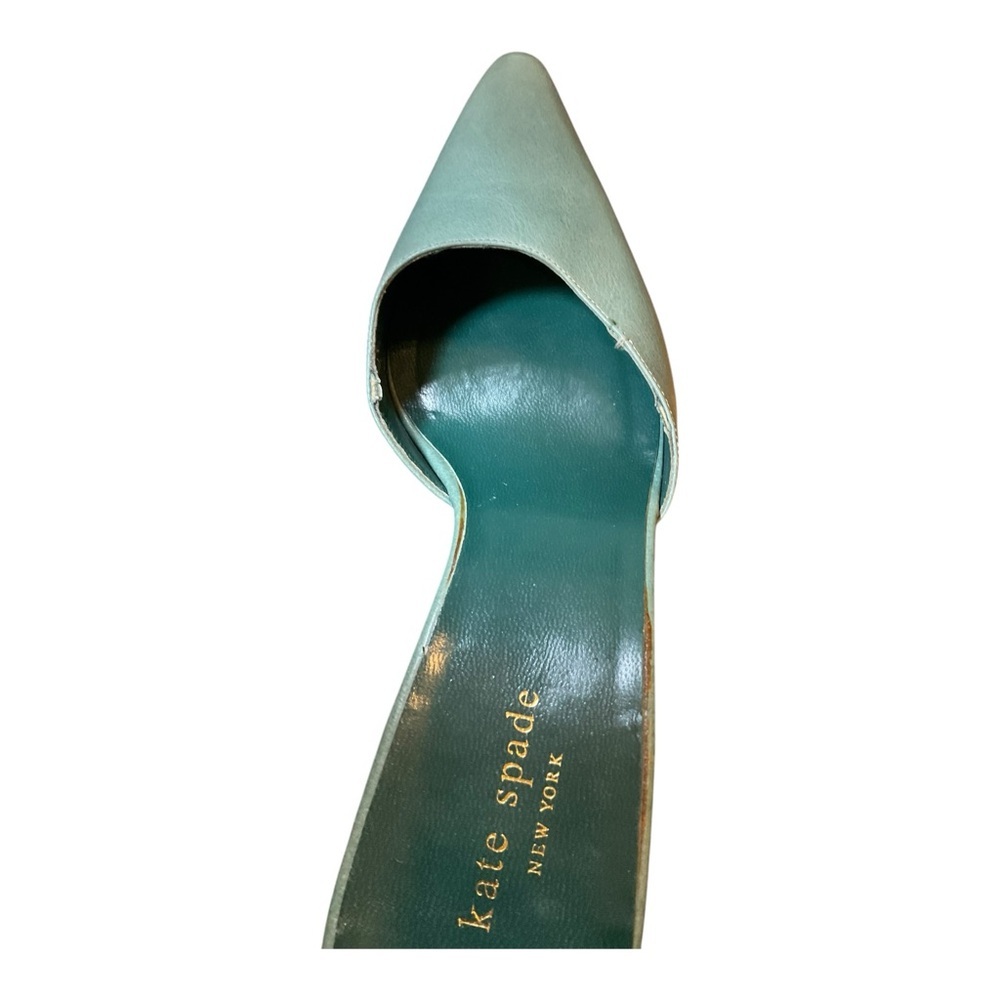 Kate Spade Women’s Green Sandals Shoes heels Mules Size 8.5 - Picture 7 of 16